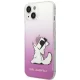 Karl Lagerfeld Choupette Fun iPhone 14 Plus Case, Pink