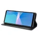 Sony Xperia 10 III / 10 III Lite Vintage Style Magnetic Leather Wallet Case Cover, Black