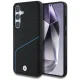 BMW Leather Textured and Smooth MagSafe Case for Samsung Galaxy S25 - Black