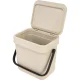 Waste Bin Brabantia Sort & Go 3L, Soft Beige