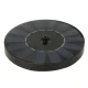 LUARO Solar Pond Fountain, Floating Garden Water Pump 16cm, Black