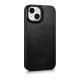 iCarer iPhone 14 Plus Leather Folio Case with MagSafe, Black (AKI14220707-BK)