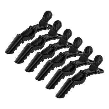 Crocodile Hairdressing Clips E-06, 6 pcs.