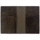 Nimmy Raptor Wolf Passport and Wallet Case Brown