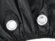 Waterproof Bicycle and Motorcycle Cover, 190x95 cm, Black
