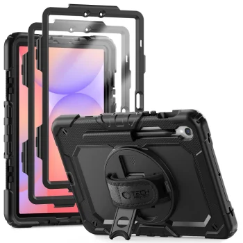 Tech-Protect Solid360 Case for Samsung Galaxy Tab S9 FE 10.9" - Black