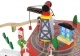 Wooden Children Toy Railway Train Track Car Road, 88 elements
