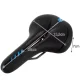 Trizand 22220 Ergonomic Bicycle Saddle with Ventilation and USB Light, Black