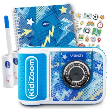 VTech Kidizoom Print Cam Children's Camera with Printer, Blue