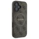 Guess 4G Ring Classic Logo MagSafe Case for iPhone 16 - Brown