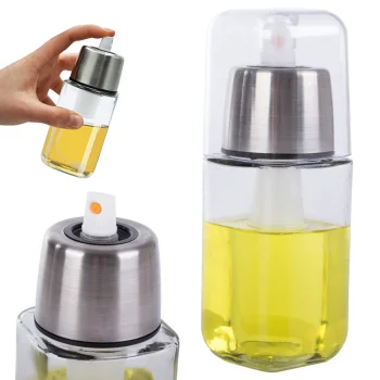 Oil and Vinegar Sprayer Dispenser, 180 ml, Silver