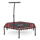 Neo-Sport Fitness Trampoline with Handle, 127 cm, Hexagonal, Red