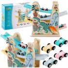 Ricokids Montessori Koka Slidkalniņš Rotaļlieta ar Automašīnām