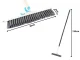 Floor scrubbing brush squeegee water scrubber powerful 2-in-1