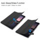 Samsung Galaxy Tab S4 10.5\" (T830/T835) Trifold Stand PU Leather Hard Protective Cover Case, Black