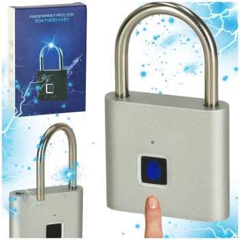 Electronic Fingerprint Padlock, IP56, USB