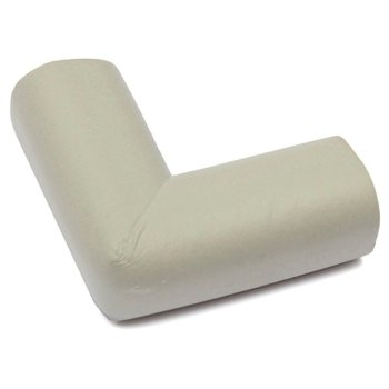 Foam corner protectors for child safety, 10 pcs, white