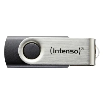 Intenso Basic Line 32 GB USB 2.0 Flash Drive, Silver/Black