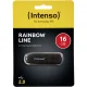 Intenso Rainbow Line 16GB USB 2.0 Flash Drive, Black