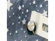 Soft Glow in the Dark Throw Blanket with Stars 150x200 cm, Grey