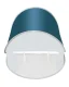 Trizand Beach Tent 145x100x70cm, Turquoise/White