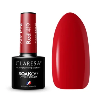 Claresa Warm Feelings Red 419 Gel Polish, 5g