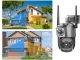 Dual-Lens Outdoor Rotating Wi-Fi IP Camera with Motion Detector, 6MP, Black