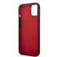 Ferrari Silicone Metal Logo MagSafe Case for iPhone 14 Plus, Black