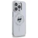 Karl Lagerfeld IML Metal Choupette Head MagSafe Case for iPhone 14 Pro, White