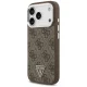 Guess MagSafe 4G PU Leather Case for iPhone 17 Pro, Brown