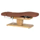 Electric SPA Couch Sillon Relax with Wooden Base, Brown
