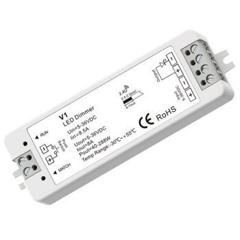 Single Color LED Controller V1 Skydance 5-36V 8A Push-Dim RF 2.4GHz