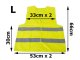 High Visibility Reflective Safety Vest EN 471 Compliant, Yellow, L