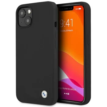BMW iPhone 13 mini Case Silicone Signature, Black