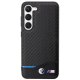 BMW Samsung Galaxy S23+ Case Leather Carbon Black