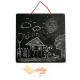 Ecotoys 3in1 Magnetic and Chalk Board with Letters