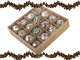 Christmas Tree Baubles Set 6cm Plastic 16 pcs Silver