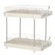 2-Tier Acrylic Organizer with Pull-Out Shelves, Transparent