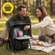 Folding Camping Chair with Backpack 2in1 Mountain Goat, Black