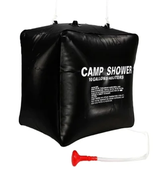Camping Solar Shower 40L, Black