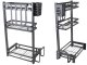 Three-Tier Kitchen Shelf Organizer Loft, Black
