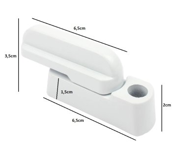 Child Safety Window and Door Handle Lock, 2 Pack, White