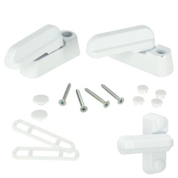 Child Safety Window and Door Handle Lock, 2 Pack, White