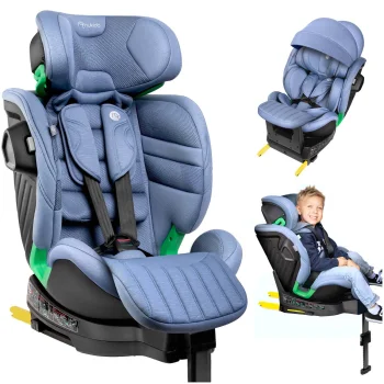Nukido Shelly rotating child car seat 40–150 cm with ISOFIX and support leg