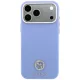 Guess Grained Round Strass Logo MagSafe Case for iPhone 18 Pro / 17 Pro, Blue