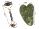 Jade Face Roller with Gua Sha Massage Plate, Different Colors