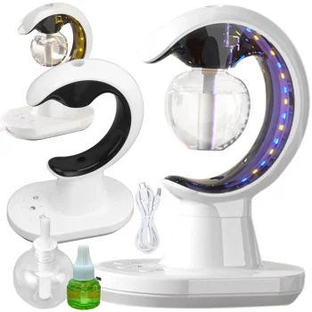 Ultrasonic Aroma Diffuser Humidifier & Mosquito Repellent Night Light, White