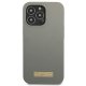 Guess Silicone Logo Plate MagSafe Case for iPhone 13 Pro Max, Grey