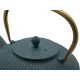 Bredemeijer Linhai 153031 Cast Iron Teapot, 1.1L, Petrol Gold