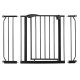 Nukido Adjustable Safety Gate for Stairs 75-115 cm 718300, black